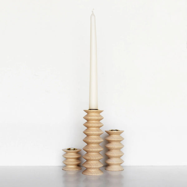 Totem Wooden Candle Holder | Tall Nº 2