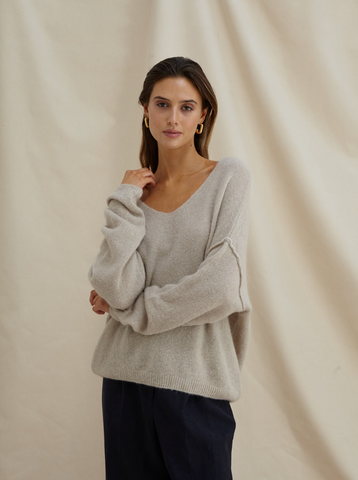 Hailey Sweater | Wool Blend Knit