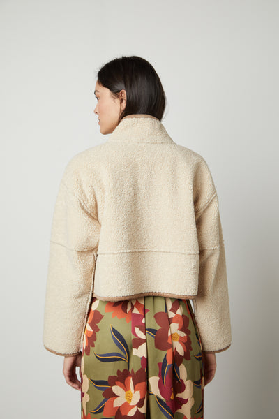 Kelly | Cropped Reversible Lux Sherpa Coat