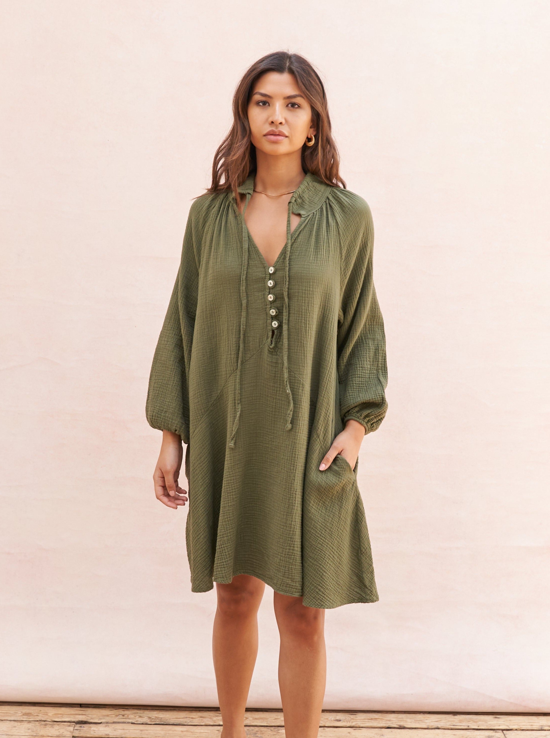 Carmella  Cotton Gauze Dress – The 889 Shop