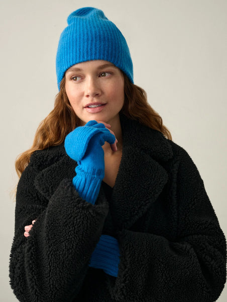 Cashmere Plush Rib Beanie