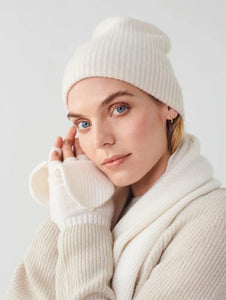 Cashmere Plush Rib Beanie