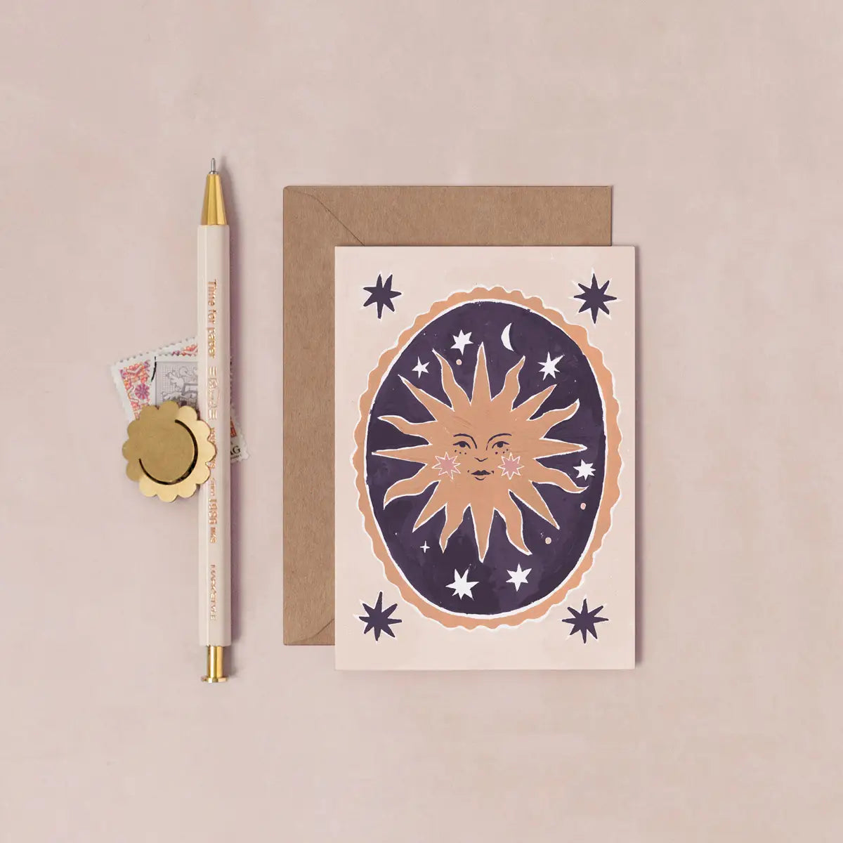 Smiling Sun Mini Card | Blank Card | Mini Greeting Cards