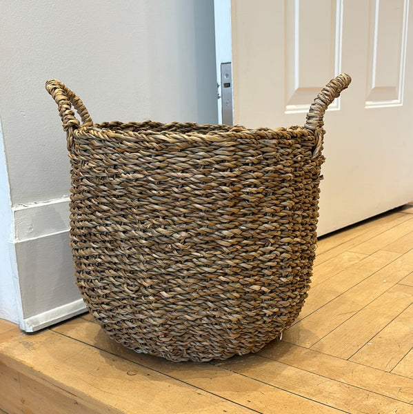 Seagrass Woven Basket | With Handle