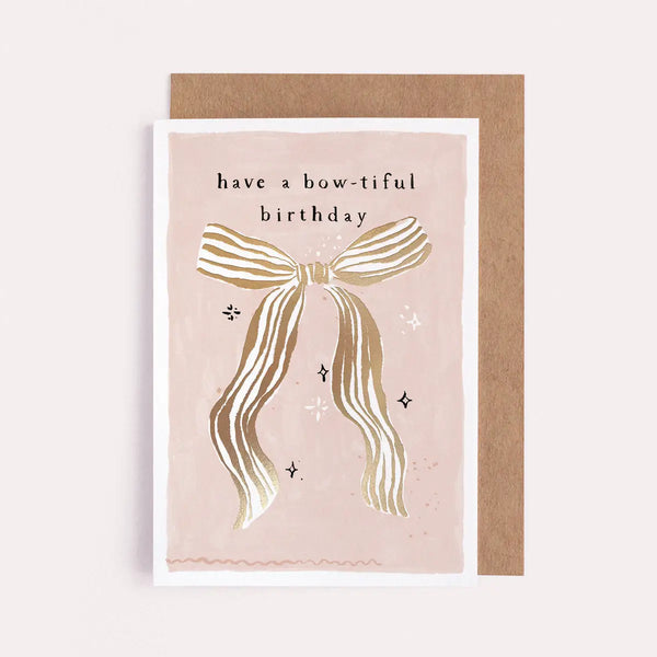 Bow-Tiful Bow Birthday Greeting Card