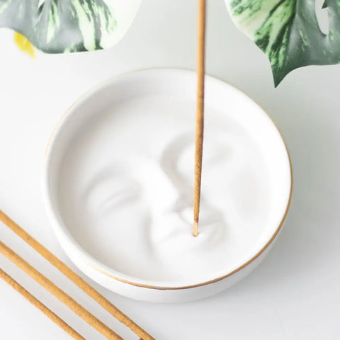 Moon Ceramic Incense Holder