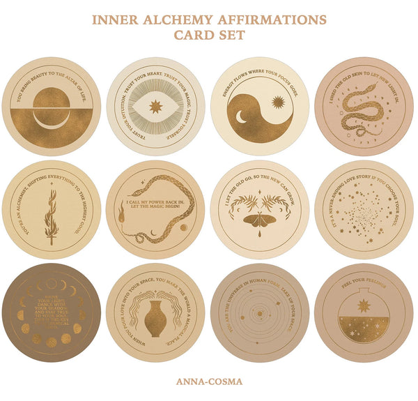 Inner Alchemy Affirmations Card Set | Gold Edition