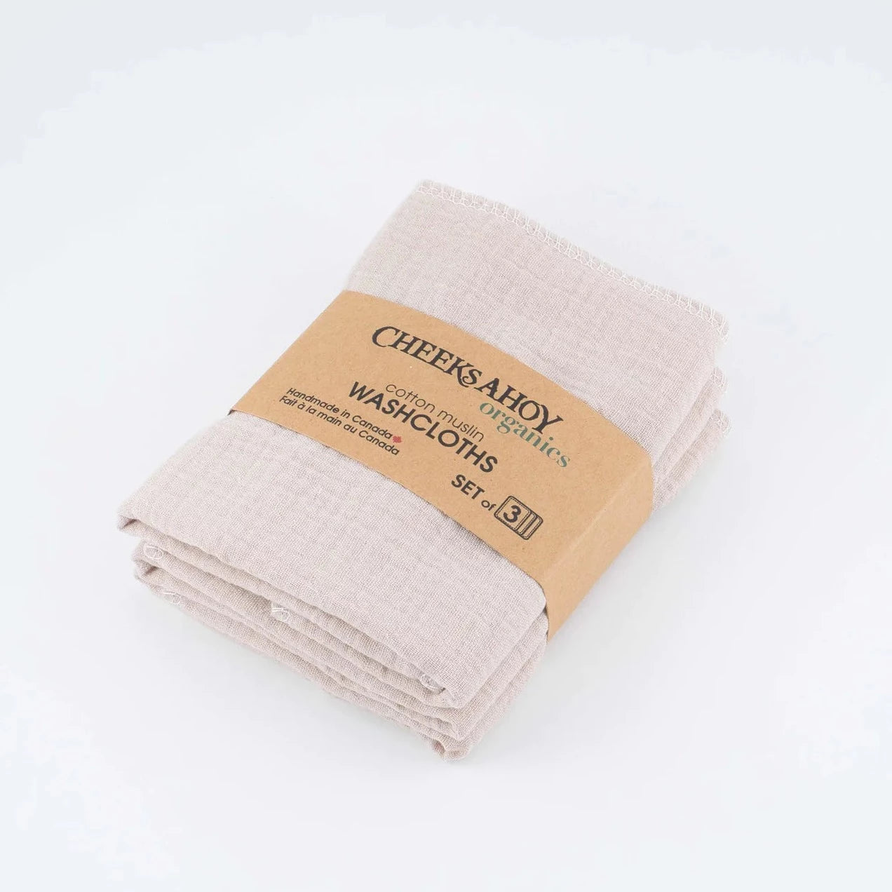Organic Cotton Muslin Washcloth