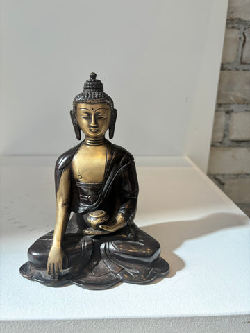 Brass Sitting Buddha 6.5”