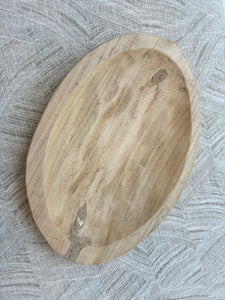 Oval Wooden Bowl