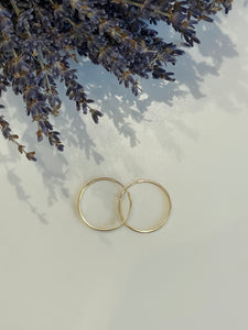 Thin Simple Hoop Earring