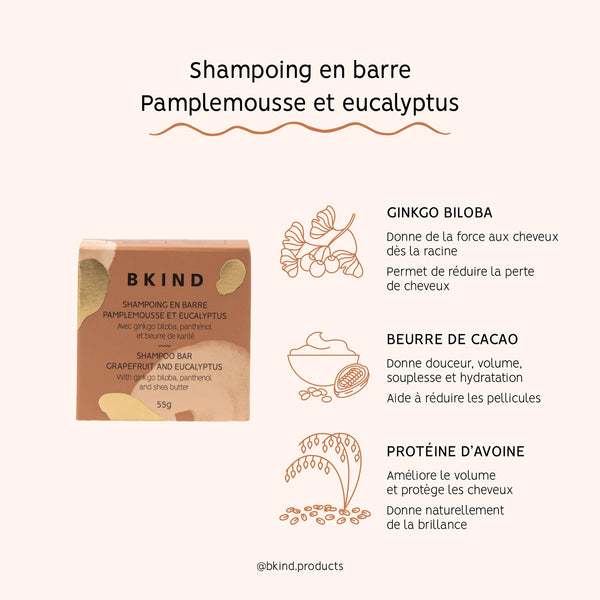 Shampoo Bar | Grapefruit + Eucalyptus Normal - Oily Hair