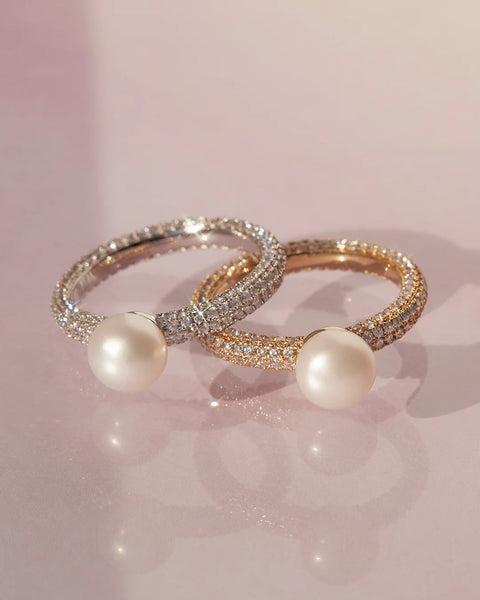 Pearl Pave Amalfi Ring