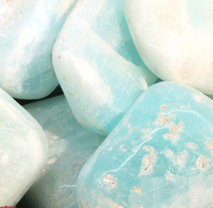 Caribbean Blue Calcite | Large Tumbled Stone