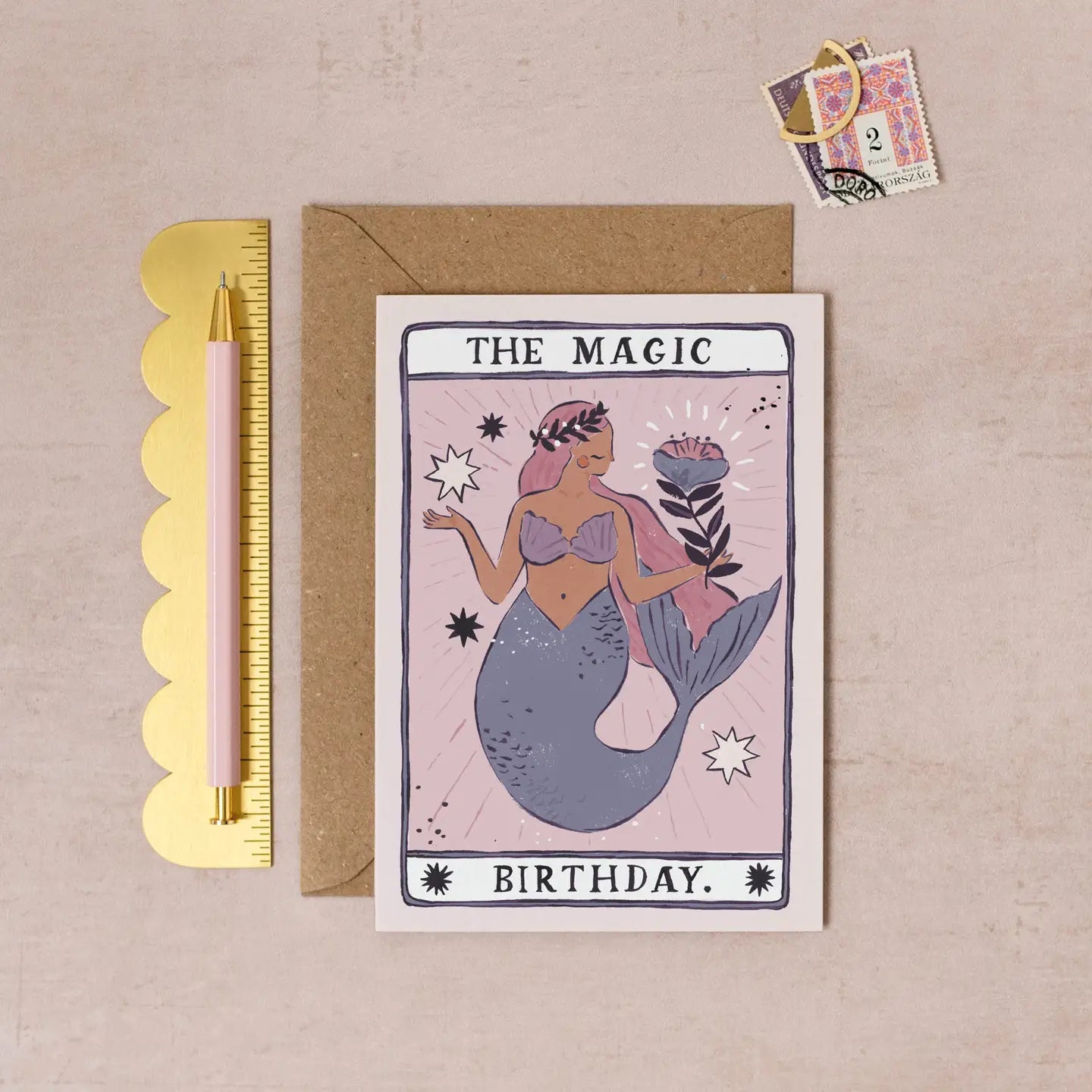 Mermaid Magic Birthday Card