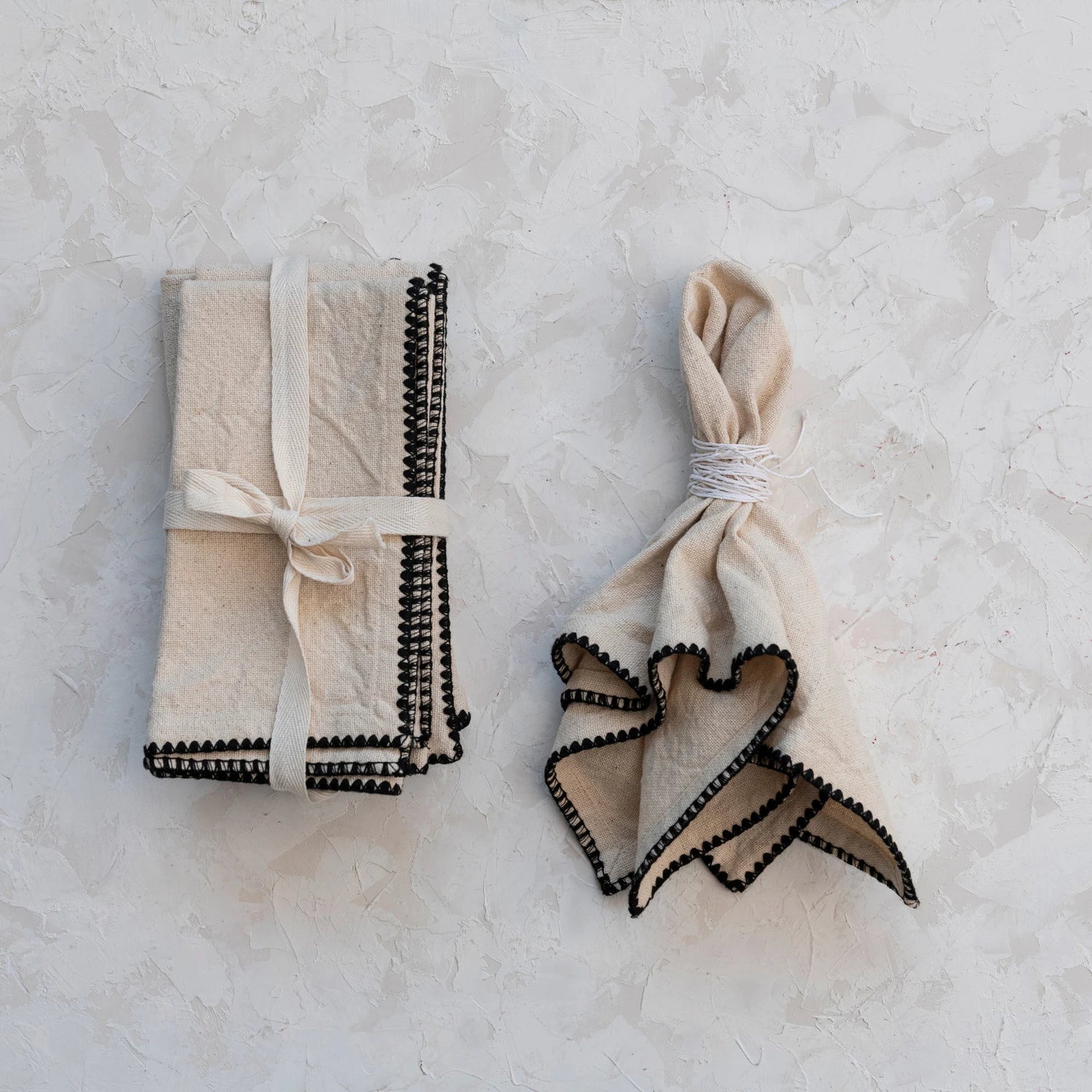 Fia | Square Cotton Napkins Set of 4