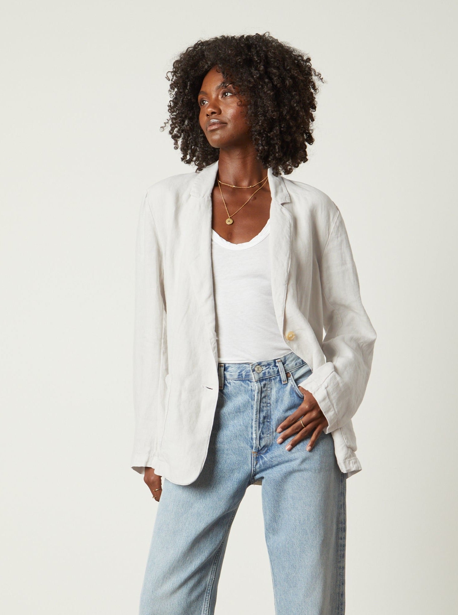 Cassie | Heavy Linen Blazer