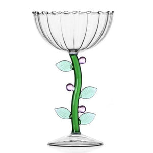 Champagne Bowl | Pink Flower