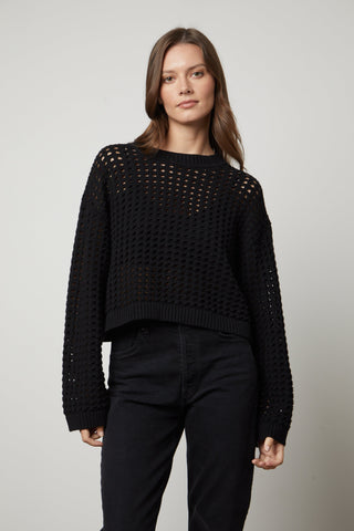 Sammie | Mesh Knit Sweater