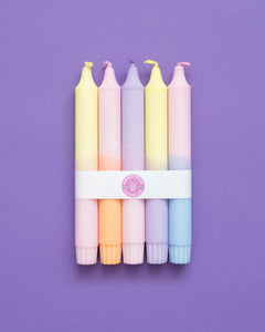 5-Pack | Pastel Party Taper Candles