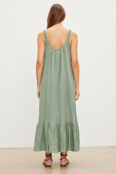Elara | Woven Linen Dress