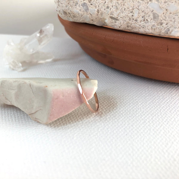 Faceted Stacker | Rose Gold
