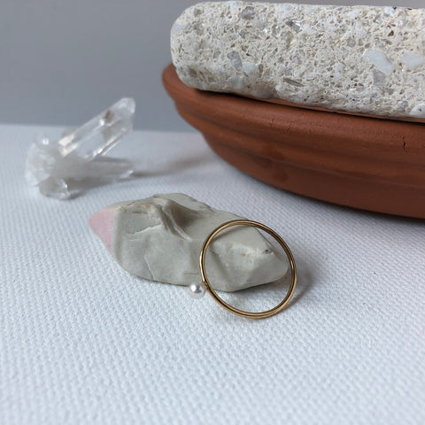 Swarovski Pearl Ring | Gold Filled