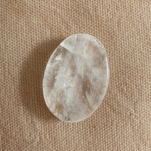Clear Quartz Worry Stone