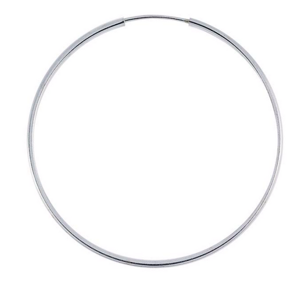 Hoop Earrings | 40mm | Sterling Silver