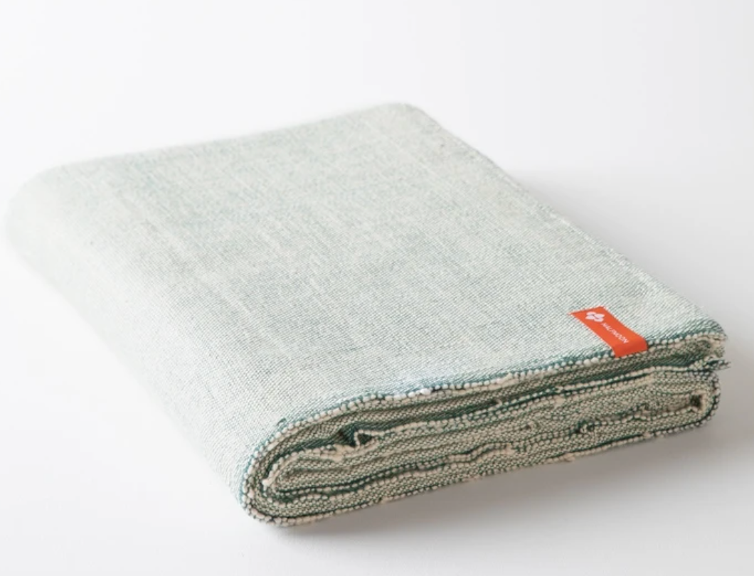 b, halfmoon - Classic Cotton Yoga Blanket - spry