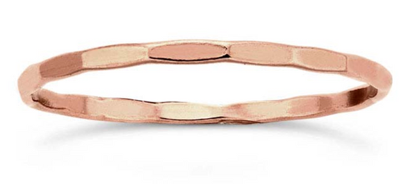 Rosegold Faceted Stacker - The 889 Shop