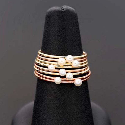 Swarovski Pearl Ring | Gold Filled