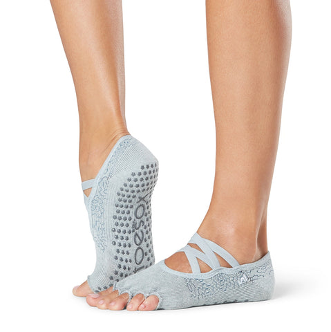 Elle Half Toe Sock With Grip | Grey